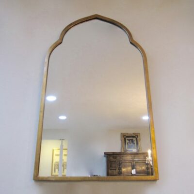 Kenitra Gold Arch Mirror, Gold leaf moroccan Mirror