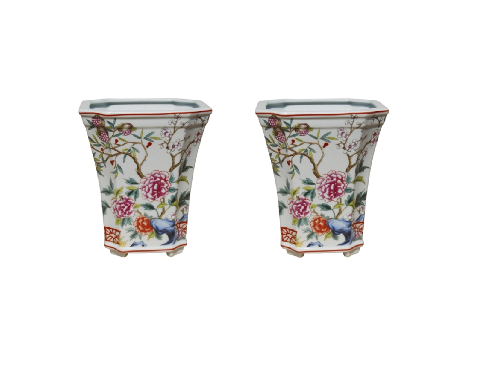 porcelain cache pots