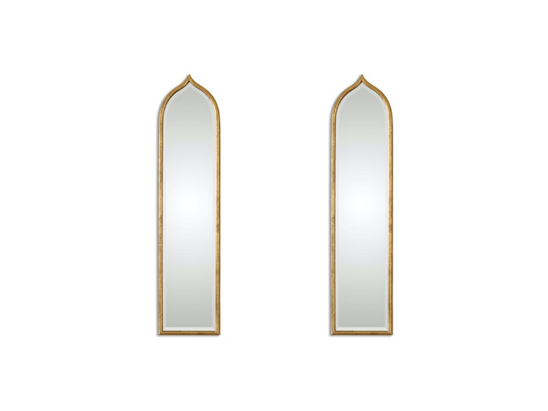 Gold tall narrow mirror Fedala