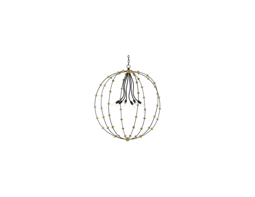Currey & Co Orb Chandelier Anomaly