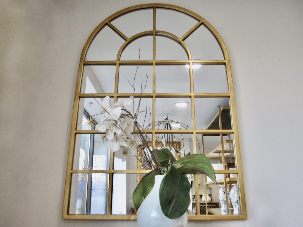 Arch Windowpane Mirror