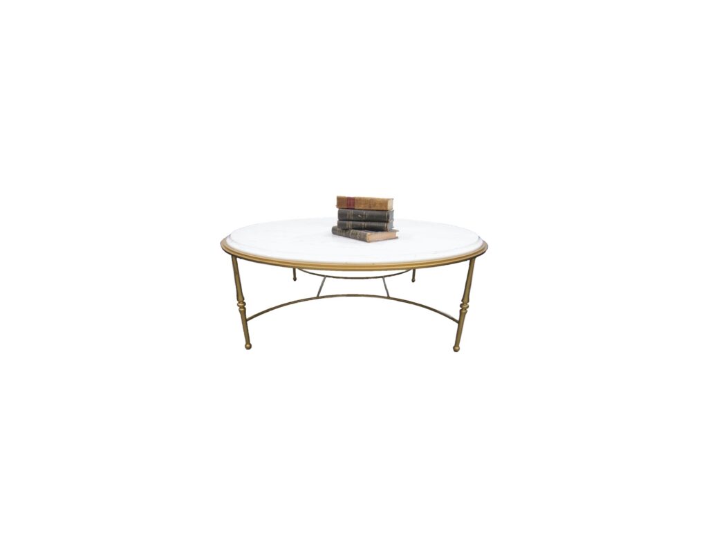54″ Round Marble Cocktail Table