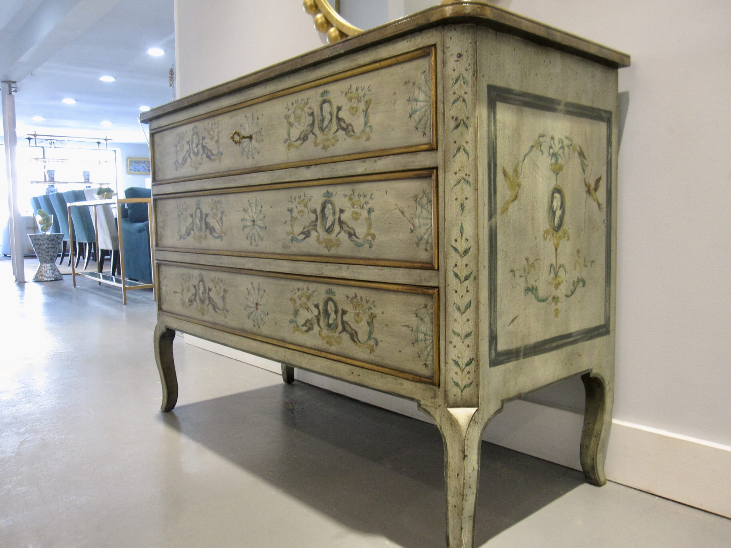 Karges Handpainted Transitional Chest