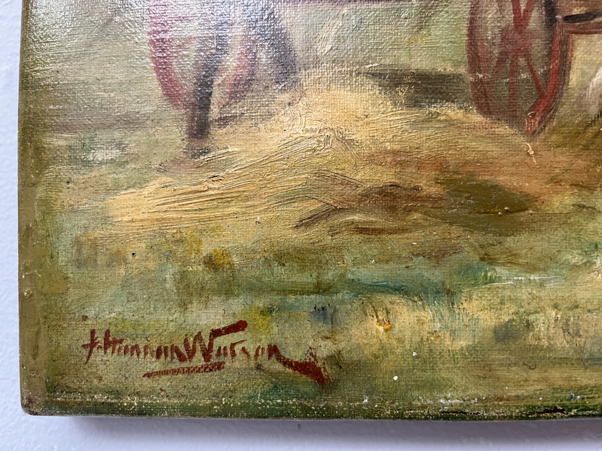 Original Oil Painting Harvesters