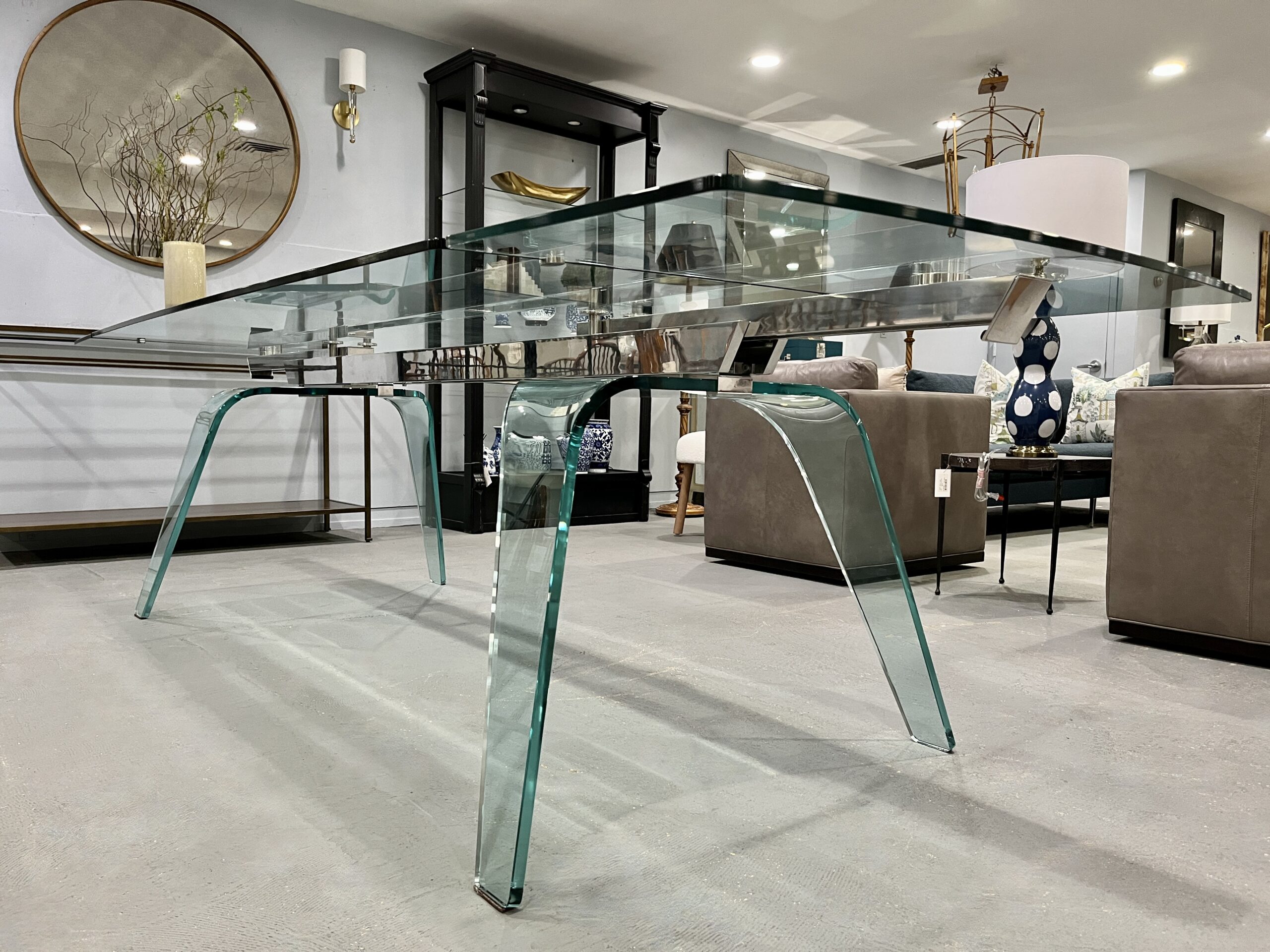 Roche Bobois Glass Dining Table