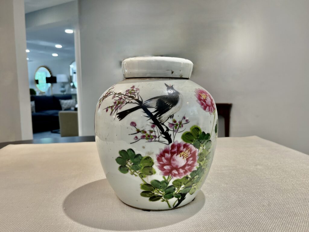 Antique Porcelain Lidded Jar