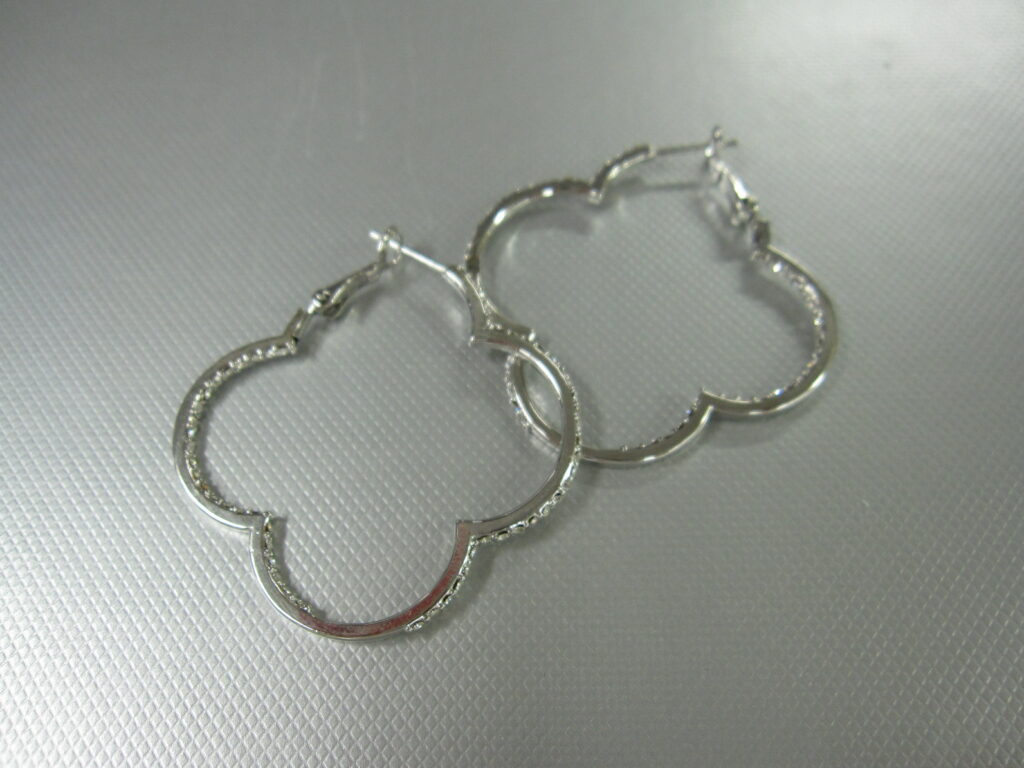 Pave Clover earrings